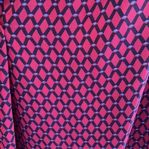 Roz & Ali pink & navy print top